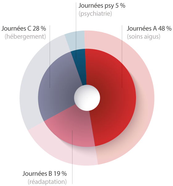 rg2023-graph-fhv-repartition-jnees-hosp Graphique Répartition des journées d'hospitalisation 2023